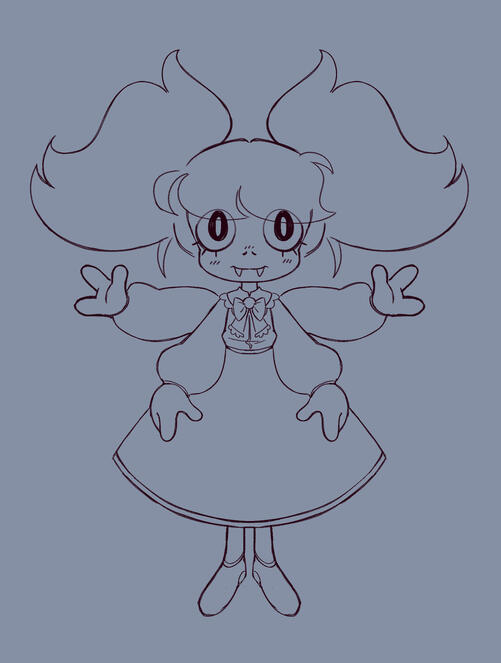 Another original character, Holly, as a child