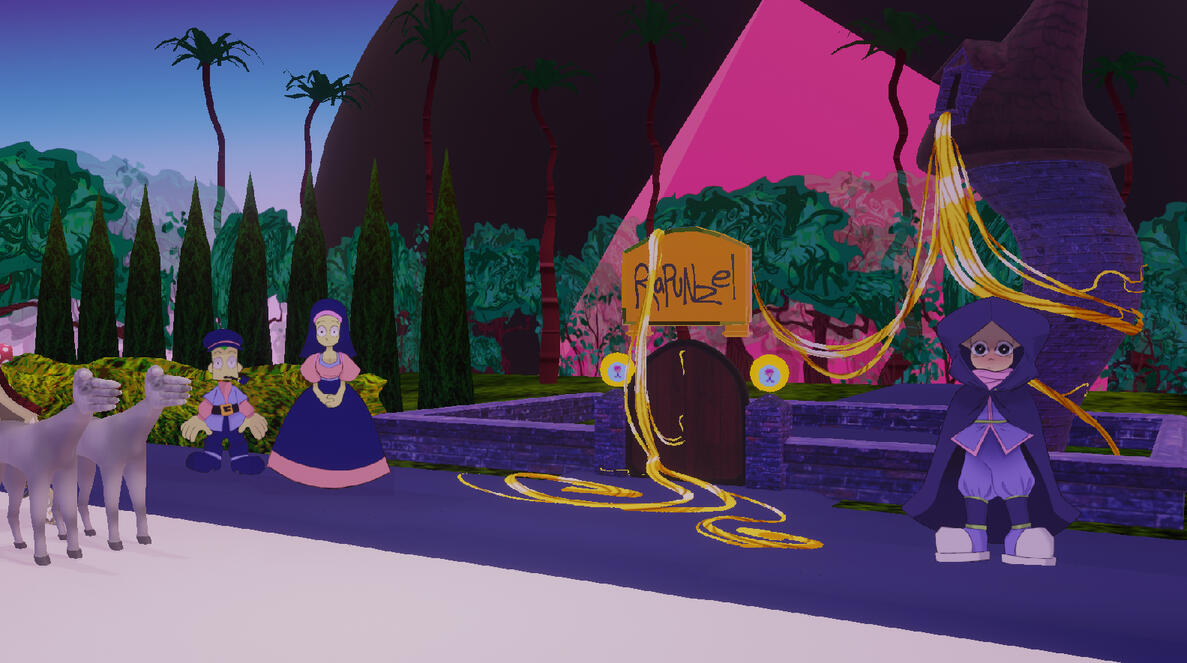 Screenshot of my scene from Shrek 2 Retold