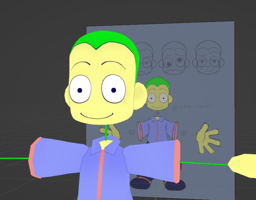 Joe in the final stages of his 3D modeling